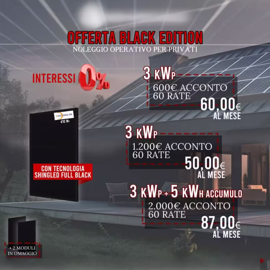 offerta panneli solori